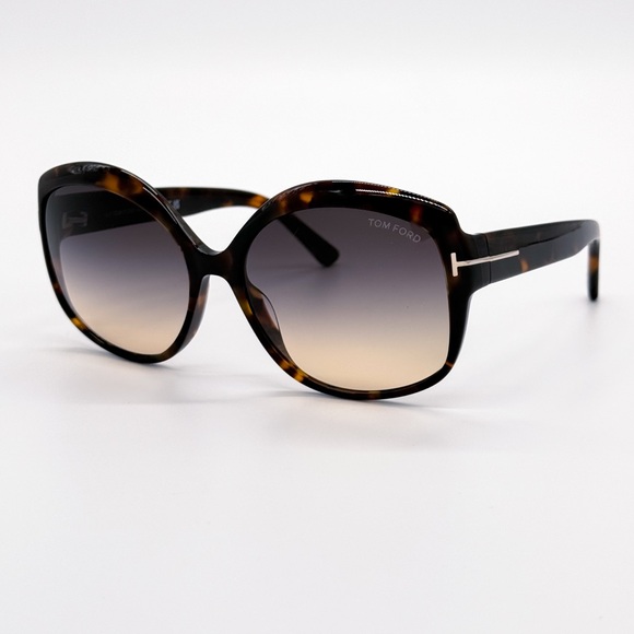 NEW TOM FORD CHIARA-02 TF919 55B WOMEN SUNGLASSES FT0919/S 55B BROWN - Picture 4 of 10